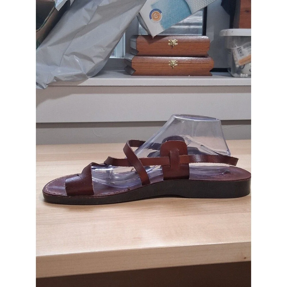 Camel Classic Style Original Leather Biblical Jesus Sandals Jerusalem 46 US 13
